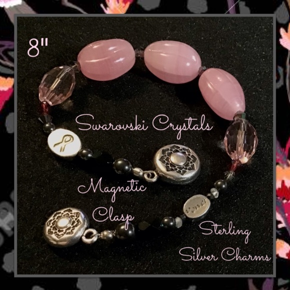 Genuine Rose Quartz Bracelet - Picture 4 of 4